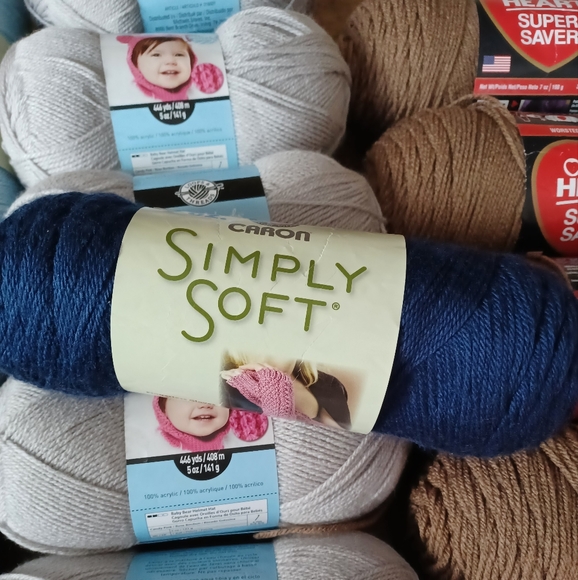 Other - Simply soft dark country blue skein of yarn